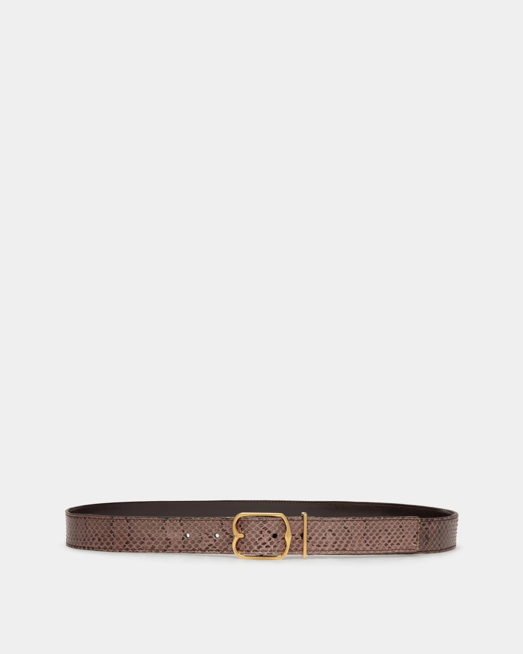 Ceinture Emblem Buckle 35 mm En Cuir Noir